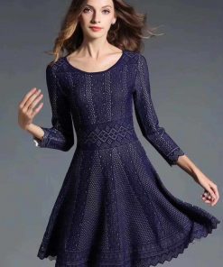 Đầm vàng họa tiết nơ