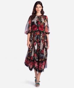 Đầm hồng cườm PK